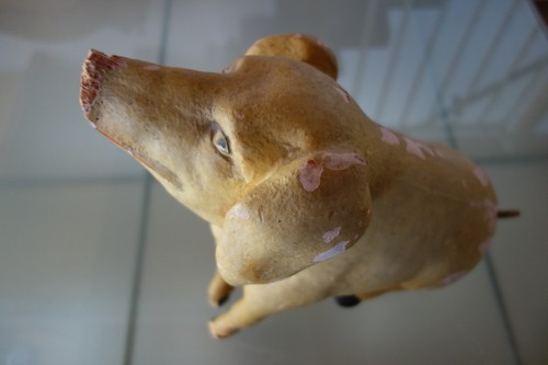 Großes schwein holzfigur 45 - holzfigur,