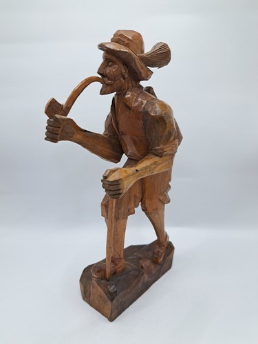 Alte handgeschnitzte holzfigur - handgeschnitzte,