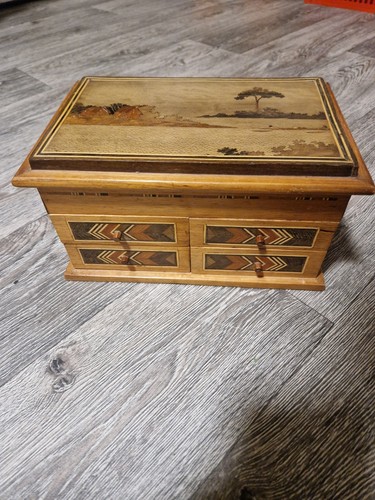 Alte schmuckschatulle holz - alte,