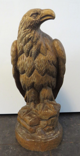 27979 alte holzfigur adler - alte,