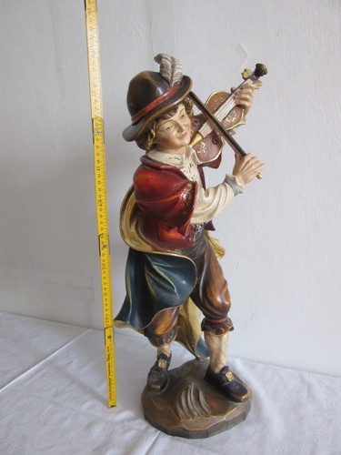 Musiker holz figur geschnitzt - musiker,