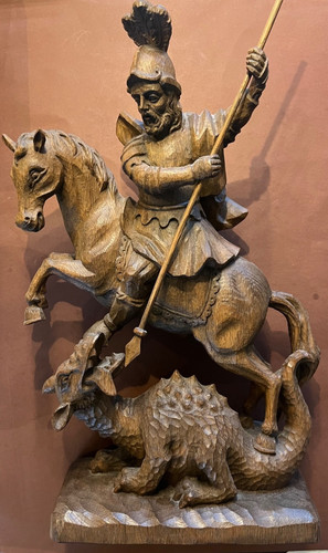 Alte holz figur - alte, heilger