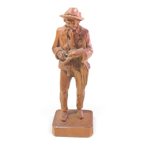 Holzfigur alter mann mit - holzfigur,