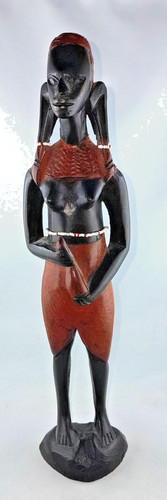 Alte afrika hart holz figur - alte,