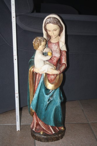 Alte holz figur - figur, madonna