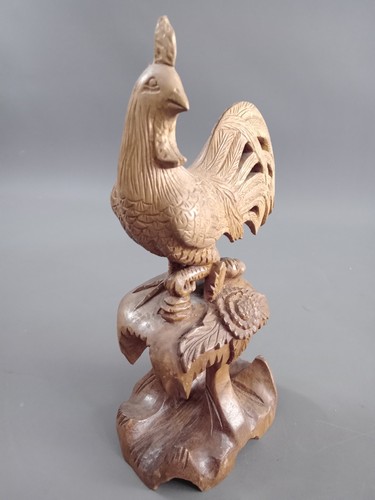 Alte holz figur hahn - alte,