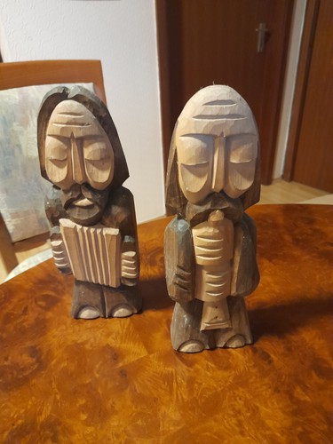 Alte holzfiguren musiker - 2,