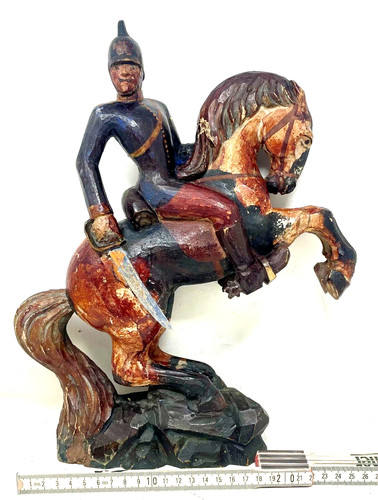 Soldat auf pferd - auf,