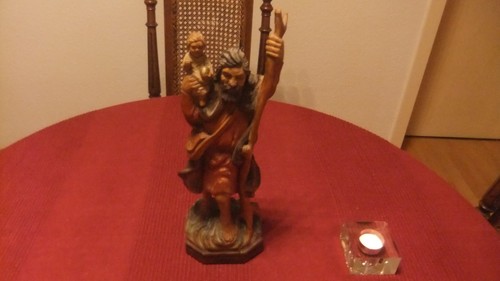 Alte geschnitzte holzfigur - alte,