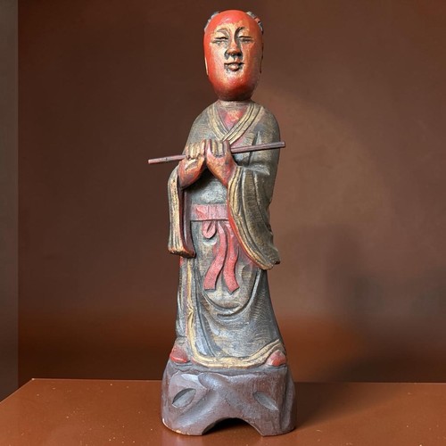 Alte china holz figur han - china, figur,