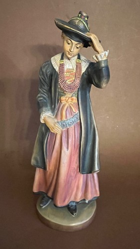 Alte holz figur frau bauern - alte,