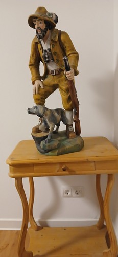 Holzfigur jäger 70 cm - holzfigur,,