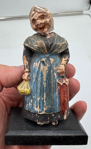 Antike holzfigur alte - alte, oma