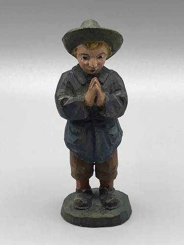 Alte holz krippenfigur junge - krippenfigur,