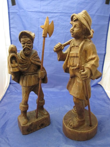 Alte holzfigur holz - 2,