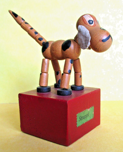 Alte drückfigur hund - drückfigur,