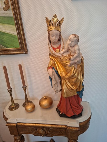 Alte holzmadonna figur - alte,