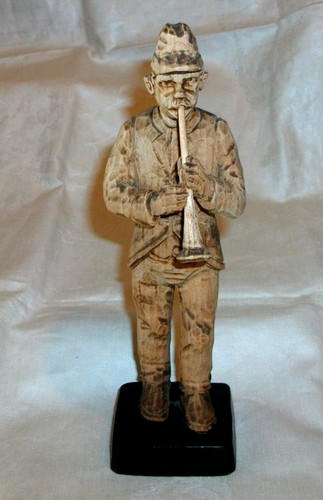 Alte holzfigur musiker - holzfigur,
