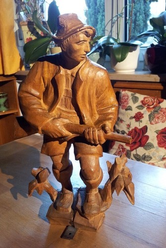 Jäger alte holzfigur - jäger,