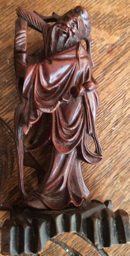Alte handgeschnitzte holzfigur - alte,