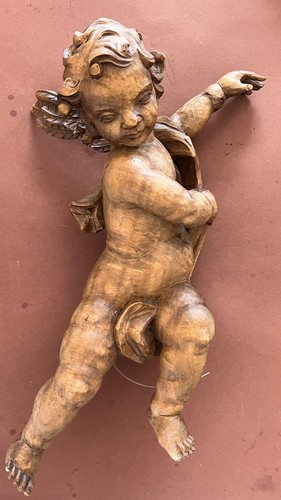 Alte holz figur - figur, engel