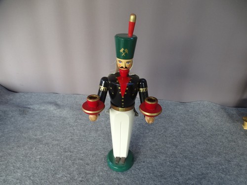 Alte holzfigur kerzenhalter - alte,