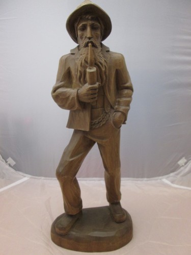 Alte große holzfigur holz - große,