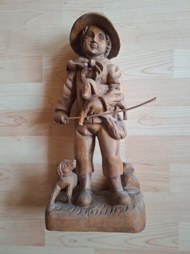 Alte geschnitzte holz figur - holz,