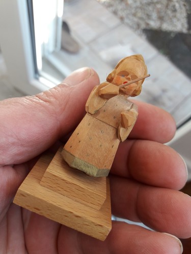 Alte holz figur engel - alte,