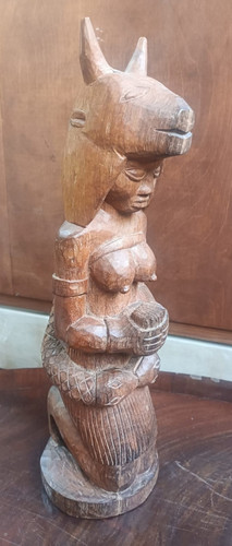 Alte afrikanische holzskulptur - afrikanische,